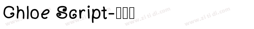 Chloe Script字体转换